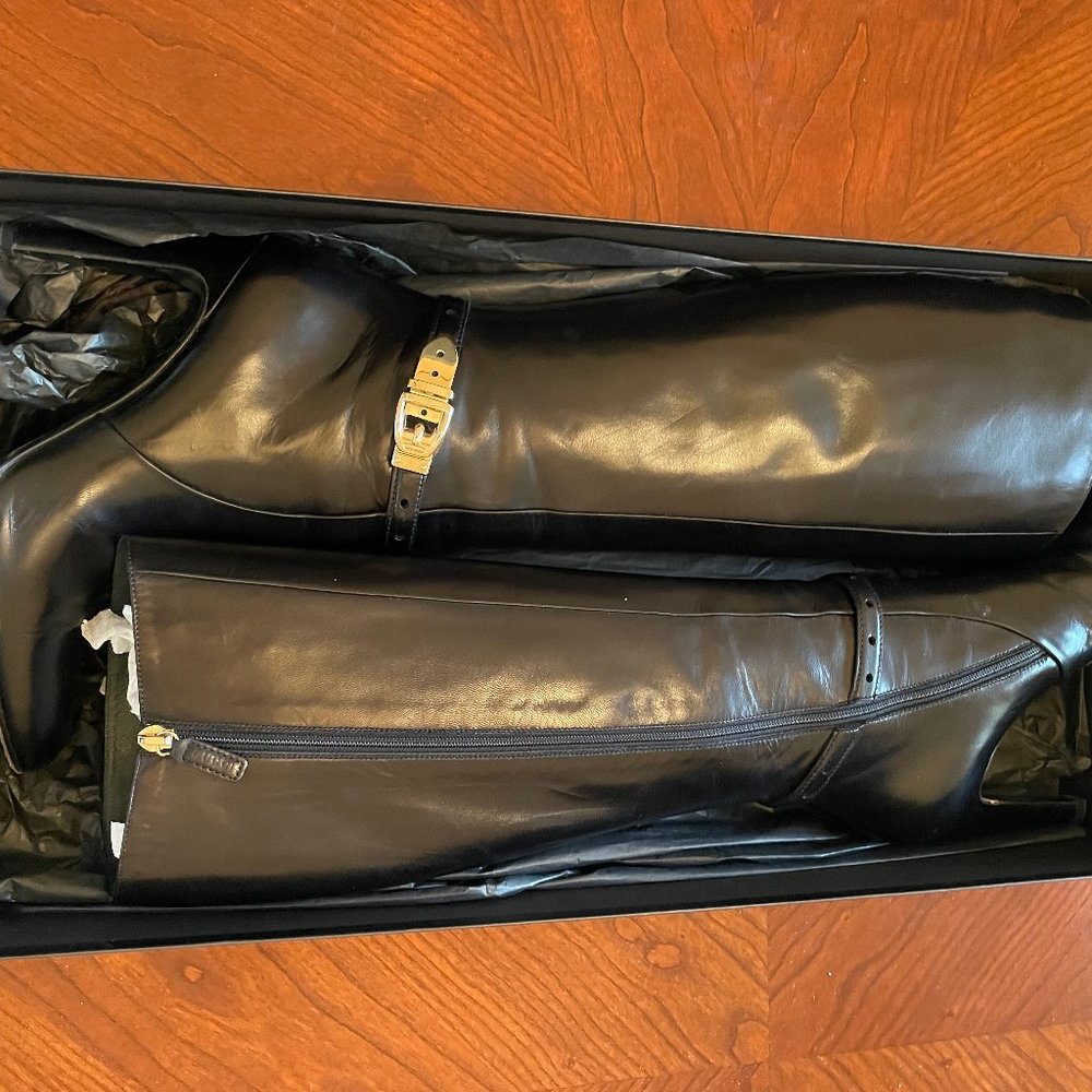 Gucci Malaga Kid Knee High Boots 7 - Picture 6 of 10